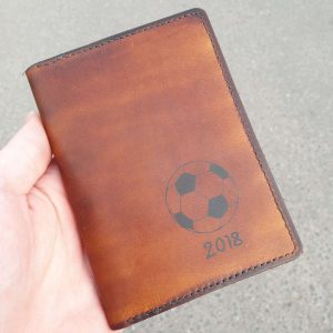 Бумажник с рисунком футбольный мяч